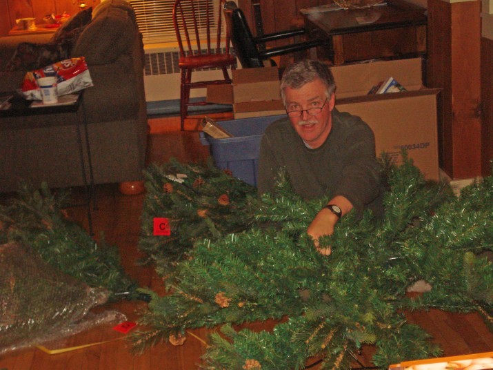 George doing Tree set up 2009